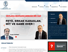 Tablet Screenshot of erkankaraarslan.org